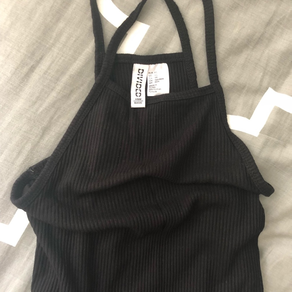 H&M black stretchy mini dress.